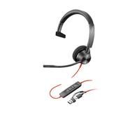 HP Poly Blackwire 3310 Monaural Microsoft Teams Certified USB-C Headset +USB-C/A