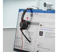 POLY Cuffie stereo Blackwire 5220 con connettore USB-C + spina da 3,5 mm + adattatore USB-C/A Poly