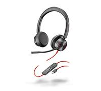 Poly Blackwire 8225, BW8225 USB-C - Headset stereo cablato con USB-C con microfono flessibile con cancellazione del rumore