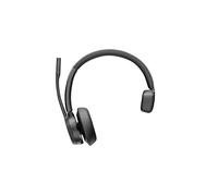 Poly - Voyager 4310 UC Wireless Headset (Plantronics) - Cuffia monoauricolare - Si collega a PC/Mac con adattatore Bluetooth USB-C e a telefoni cellulari via Bluetooth