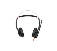 POLY Cuffie stereo Blackwire 5220 con connettore USB-C + spina da 3,5 mm + adattatore USB-C/A Poly