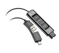 HP Poly DA85 - Headset cable - USB, USB-C male to Quick Disconnect male - 1.3 m