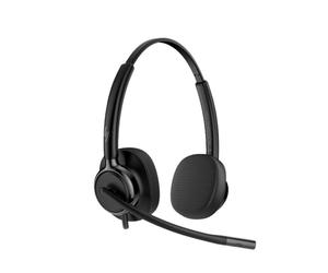 HP Poly Mission 425 USB C-A Duo Cuffie stereo USB con connessione USB-C e adattatore USB-A, microfono con cancellazione del rumore e audio a banda