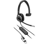 Poly Auricolare Mission 615 USB-C Mono – 2 microfoni, busy light, mute rotazione, Nero