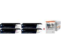 HP + Prindo Universal Papier 2500 Blatt Value Pack nero / ciano / magenta / giallo / Bianco Originale 117A MCVP 02