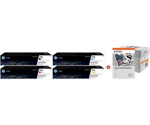 HP + Prindo Universal Papier 2500 Blatt Value Pack nero / ciano / magenta / giallo / Bianco Originale 117A MCVP 02