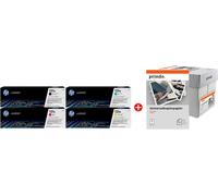 HP + Prindo Universal Papier 2500 Blatt Value Pack nero / ciano / magenta / giallo / Bianco Originale 131A MCVP 01