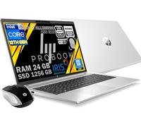 HP Probook 450 G10 Notebook PORTATILE Silver,RAM 24GB, SSD 1256 GB (256GB+1TB), Display FullHD 15.6", Intel i5-1334U 10 Core da 4,6 GHz, Fingerprint, Win11 Pro, Open OFFICE, MOUSE Omaggio PRONTO