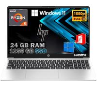 HP Probook 455 G10 Notebook portatile Silver, RAM 24GB, SSD 1256GB, Display FullHD 15.6", Cpu Amd Ryzen 5 7530U da 4,6 GHz, fingerprint, Win11 Pro, Office Pro 2021
