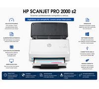HP ScanJet Pro 2000 s2 Scanner A4 35ppm ADF 50f USB OCR Instant-on NUOVO 6FW06A
