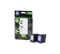 HP SD367AE 21+22 CARTUCCE ORIGINALI BK COL MULTIPACK