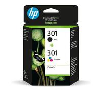 HP Confezione da 2 cartucce originali di inchiostro nero/tricromia 301 HP