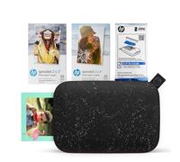 HP Sprocket 2x3 Stampante fotografica istantanea per smartphone 75 fogli BUNDLE - Stampante mobile wireless portatile a colori Bluetooth nero Foto adesive Zink, Pacchetto da 75