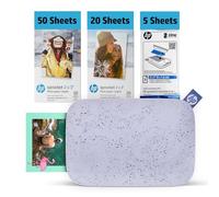 HP Sprocket 2x3 Stampante fotografica istantanea per smartphone 75 fogli BUNDLE - Stampante mobile wireless portatile a colori Bluetooth viola Foto adesive Zink, Pacchetto da 75