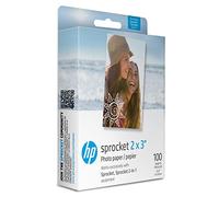 Hp Sprocket Carta Fotografica Adesiva Zink Premium 5X7.6 Cm (100 Fogli) Compatibile Comle Stampanti Fotografiche Hp Sprocket