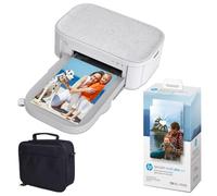 HP Sprocket Studio Plus Stampante Fotografica istantanea 10,2 x 15,2 cm - Bundle: Custodia e carta fotografica