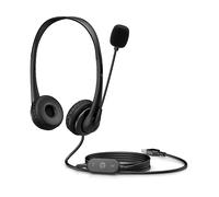 HP Stereo USB Headset G2 CUFFIE, Nero