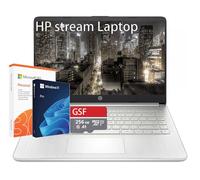 HP Stream 14 pollici Laptop Student Business, Windows 11 Pro, Microsoft 365, Intel Quad-core, 8 GB di RAM, 384 GB di memoria (128 GB eMMC + 256 GB MSD), 1 TB di archiviazione cloud, ultra leggero