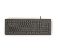 HP 150 Tastiera Cablata, Connessione con Cavo USB-A con la Lunghezza di 1 m, 12 Tasti Programmabili, Tastiera Qwerty, Layout Italiano, Compatibile con Windows 10 e 11, Nera