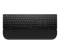HP 580K Tastiera Wireless Multidispositivo con Poggiapolsi Magnetico (Bluetooth, 2,4 GHz, 22 Tasti Programmabili, Tasto Copilot, fino a 36 Mesi di Batteria, Unifying Dongle) QWERTY Italiano, Nero