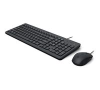 HP Tastiera e Mouse Cablati 150 Wired con Interfaccia USB e 1600 DPI