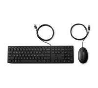 Hp Tastiera e mouse Wired Desktop 320MK Black 9SR36UT