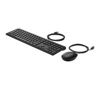 HP tastiera e mouse Wired Desktop 320MK ottico USB nero