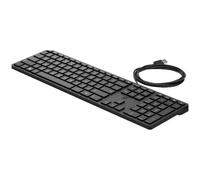 HP Tastiera Wired Desktop 320K USB Inglese con Cavo Nero