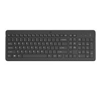 HP Tastiera Wireless 225 Full-size Nero con Touchpad e Batteria AAA