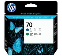 HP Testina di stampa blu e verde DesignJet 70