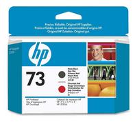 HP Testina di stampa nero opaco e rosso cromatico DesignJet 73