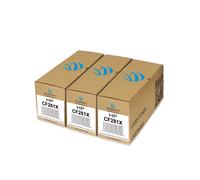 HP 3x CF281X Toner Nero Compatibile per M605 M606 M630