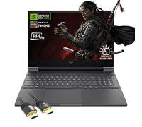 HP Victus 15.6" FHD 144Hz Gaming Laptop - AMD Ryzen 7 7445HS, 16GB RAM, NVIDIA RTX 4050 GPU, 512GB SSD, Backlit Keyboard, Wi-Fi 6E PDG HDMI Cable, US Version KB, Mica Silver, Windows 11