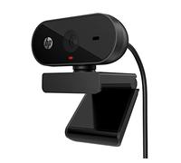 HP Webcam 320 Full HD con copriobiettivo privacy, 1080 30 fps, angolo di visione 66°, compatibile con Chromebook, connessione USB tipo A, microfono incorporato, indicatore live camera (numero modello: