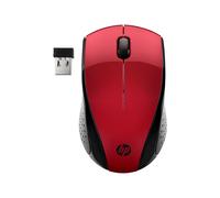 HP 220 Mouse Wireless, Tecnologia LED Blu, Sensore Ottico da 1300 DPI, 3 Pulsanti e Rotella di Scorrimento Integrata, Impugnature Pratiche e Funzionali, Ricevitore Nano Incluso, Design Moderno, Rosso
