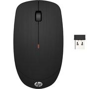 HP X200 Mouse Wireless, Sensore di Precisione DPI fino a 1600, Indicatore LED Batteria, Ricevitore USB Wireless 2.4 GHz Incluso, Design Ambidestro, Sagomato e Confortevole, Nero