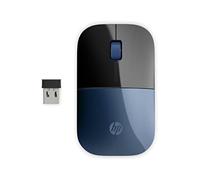 HP Z3700 Mouse Wireless, Sensore Preciso, Tecnologia LED Blue, 1200 DPI, 3 Pulsanti, Rotella Scorrimento, Ricevitore USB Wireless 2.4 GHz Incluso, Design Pratico e Confortevole, Lumiere Blue