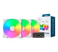 MONTECH HP140 ARGB PWM 140x140x25 wei 3er Pack 140 mm HP140 ARGB PWM (W) 3 IN 1