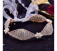Hp478-G - Diadema per capelli da sposa, accessorio per capelli da sposa, accessorio per capelli da damigella d'onore