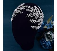 Hp493-S - Fascia da sposa con strass, accessorio per capelli da donna, per damigella d'onore
