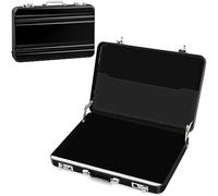 Hpbaggy Valigetta per Soldi, Regali di Denaro per Compleanno, Scatola per Biglietti da Visita, Portafoglio Carte Credito in Alluminio, Buono di Viaggio (Nero)