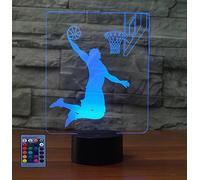 HPBN8 Ltd 3D Basket Luce Della Notte LED Lampada 7/16 Cambiamento di Colore Lampada da Tavolo USB Power Telecomando Giocattoli per Bambini Decor Decorazioni di Natale Regalo di Compleanno