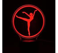 HPBN8 Ltd 3D Ginnastica Night Light Lamp 7 cambiamento di colore LED USB touch Table Gift Kids Toys Decor decorazioni di Natale regalo di San Valentino regalo di compleanno