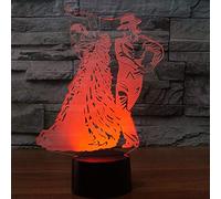 HPBN8 Ltd 3D Tango Luce Della Notte Lampada 7 Cambiamento di Colore LED USB Touch Table Gift Kids Toys Decor Decorazioni di Natale Regalo di San Valentino Regalo di Compleanno