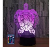 HPBN8 Ltd 3D Tartaruga Night Light Lamp 7/16 cambiamento di colore LED Lampada USB Power Telecomando Kids Toys Gift Decor decorazioni di Natale regalo di San Valentino regalo di compleanno