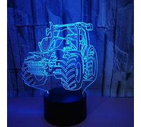 HPBN8 Ltd 3D Trattore Luce Della Notte LED Lampada 7 Cambiamento di Colore Lampada da Tavolo USB Power Interruttore Tattile Giocattoli per Bambini Decor di Natale Regalo di Compleanno