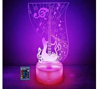 HPBN8 Ltd Creativo 3D Chitarra Luce Della Notte 3D LED Lampada 7/16 Colori Lampada da Tavolo USB Power Telecomando Giocattoli per Bambini Decor di Natale Regalo di Compleanno