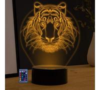 HPBN8 Ltd Creativo Leone Luce Della Notte 3D LED Lampada 7/16 Colori Lampada da Tavolo USB Power Telecomando Giocattoli per Bambini Decor di Natale Regalo di Compleanno