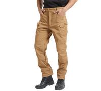 Hpbygstae Pantaloni da trekking da uomo, impermeabili, in softshell, per esterni, con calda imbottitura, antivento, termici, invernali, trekking, campeggio, arrampicata, giallo., M