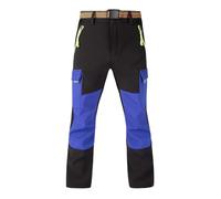 Hpbygstae Pantaloni termici impermeabili per ragazzi e ragazze, pantaloni da neve invernali, pantaloni cargo imbottiti, pantaloni da sci softshell, per bambini, #61-blu scuro, 130/140 cm